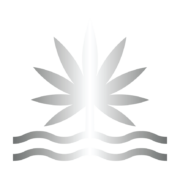 Silver organic hemp icon